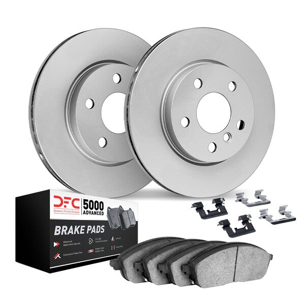 Heavy-Duty Front Brake Rotors & Ceramic Brake Pads Kit | 2007-2018 Lexus ES350, 2013-2018 ES300h, 2008-2018 Toyota Avalon, 2007-2017 Camry